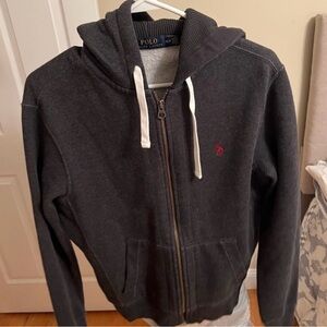 Polo by Ralph Lauren Men's Dark Gray Hoodie Jacket
